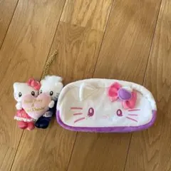 ハローキティ ポーチとストラップセット