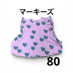 可愛い❣️ MARKEY'S ハート柄 ワンピース 80サイズのサムネイル