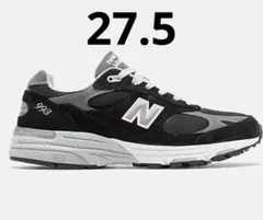 ニューバランスMR993BK USA製 ブラック 27.5cm