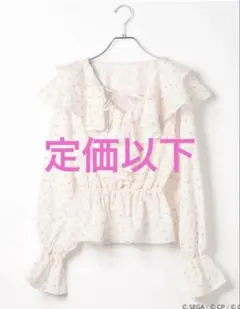 プロセカ×ZOZOTOWNコラボ ラッフルリボンブラウス 桃井愛莉