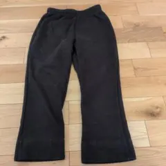 Мサイズ　フリース素材 黒 フレアパンツ（裏起毛）