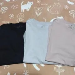 無印良品涼感UVカットクルーネックワイド半袖Ｔシャツ　3枚