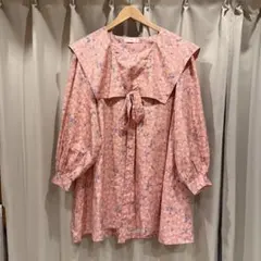 little sunny bite 花柄ワンピース