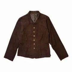 Curioblue スエード風ジャケット ブラウン　M