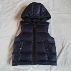 GAP ギャップ ネイビー フード付きダウンベスト