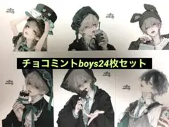 【cotton melody】 チョコミント boys ステッカー 24枚