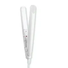 新品ホワイト コンパクトミニストレートアイロン ヘアアイロン白