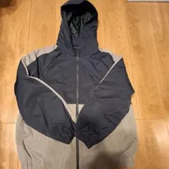 ネイビーグレー フード付きジャケット