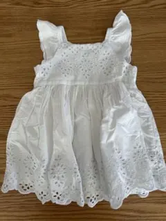 baby GAP 刺繍入りホワイトワンピース70cm