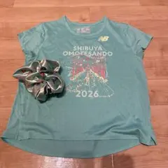 シュシュ付き　渋谷 表参道ウィメンズマラソンNew Balance Tシャツ Mのサムネイル
