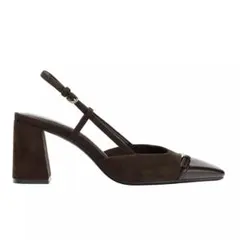 ZARA ブロックヒールスリングバックシューズ パンプス サンダル 38 ザラのサムネイル