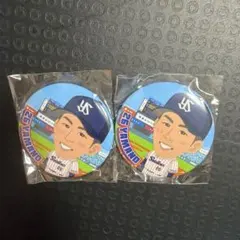 ヤクルトスワローズ ガチャ 缶バッジ 山野太一 26 2個セット
