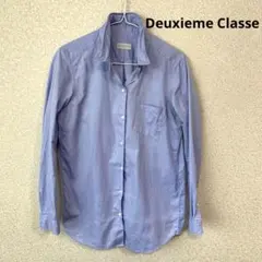 美品✨ミューズドゥドゥーズィエムクラス 2024年 襟ワイヤーシャツ ブルー 美品✨ミューズドゥドゥーズィエムクラス 2024年 襟ワイヤー