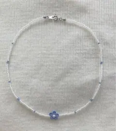 ビーズネックレス ハンドメイド フラワー パール 韓国