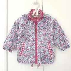 フード付きジャケット　薄手の上着　レインコート　ウィンドブレーカー　100