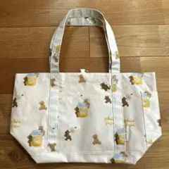 ジェラートピケ　はちみつベア柄ママバッグ