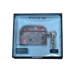 COACH AirPods Pro ケース 本革 カラビナ付き　A058のサムネイル