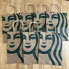 スターバックス　ショッパー　中サイズ　7枚セット　19.5cm×26.5cmのサムネイル
