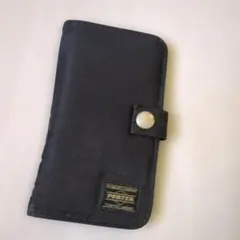 used PORTER ポーター 手帳型 iPhoneケース ブラック×オレンジのサムネイル