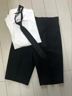 子供用フォーマル140/上下&黒ネクタイセット