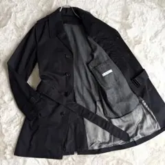 極美品L✨アダムエロペ トレンチコート ライナー ブラック ロング ベルテッド