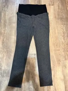 マタニティ スリムフィットパンツ グレー　エンジェリーベ