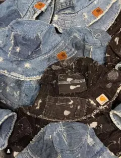 BUM STUDIO Carhartt REMAKE DENIM HAT ysm