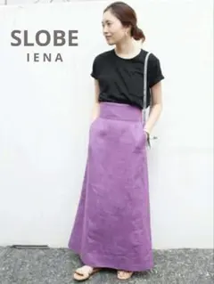 美品✨SLOBE IENA / スローブイエナ リネン ハイウエストスカート