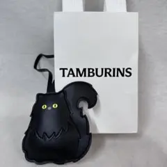 タンバリンズ　TAMBURINS 猫　チャーム　ブラックキャット ノベルティ TAMBURINS 黒猫型 チャーム ノベルティ 代官山限定品 - メルカリ