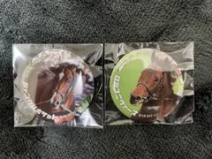 ダービー馬列伝くじ 缶バッジ　 ジャングルポケット ロジユニバース　2個セット