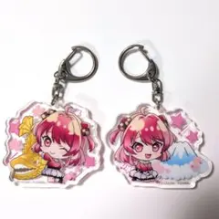 カラフルピーチ★のあ アクリルキーホルダー 2種セット★