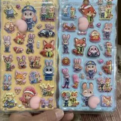 ズートピア 立体シール 2シートセット
