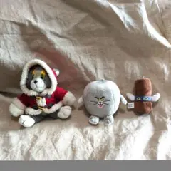 トムとジェリー 　ぬいぐるみ　セット　ダッフルコート　サンタクロース
