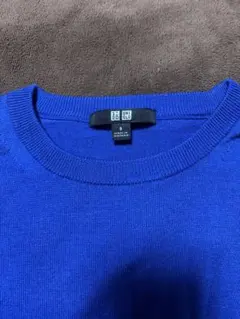 UNIQLO ブルー メリノクルーネックセーター Sサイズ