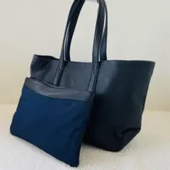 PELLE MORBIDAトートバッグ オールレザー 黒 肩掛け A4可能