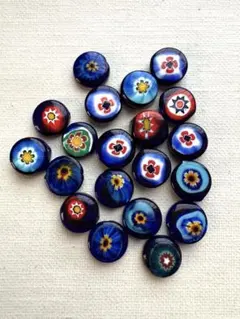 ⭐️SALE⭐️ベネチアンビーズ　ムラーノ　ミルフィオリビーズ　２０個