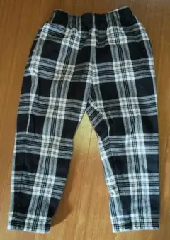GU チェック柄 シェフパンツ 120サイズ