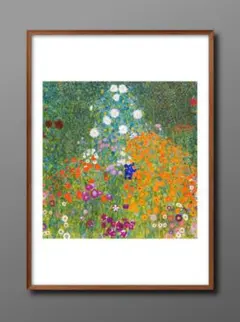 5016◼️A3ポスター『クリムト　コテージガーデン』マット　絵画/イラスト