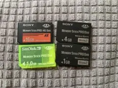 SONY SanDisk メモリースティック PRO-HG Duo 16GB 他