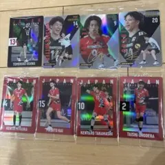 バレーボール日本代表トレカセット8枚