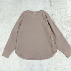 UNIQLO ワッフルクルーネックT
