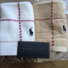 ラルフローレン ハンドタオルセット 2枚 34㎝×34㎝