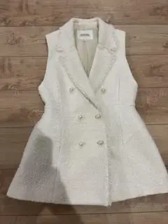 ◼️新品◼️タグ付き◼️arpege story ツイードクロップドベスト ◼️新品◼️タグ付き◼️arpege story ツイードクロップドベスト
