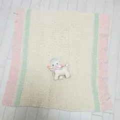 ヴィンテージ パステル アフガン ブランケット