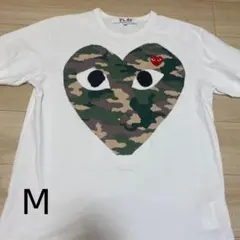 PLAY COMME des GARÇONS 迷彩ハートTシャツ サイズM