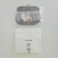 近沢レースポーチ 約22cm x 15cm＆ミナペルホネン　布製エコバックのサムネイル