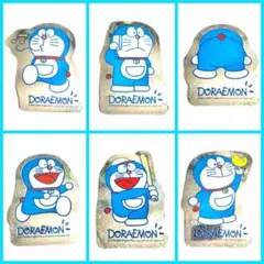 旧 ドラえもん 大きい ステッカー シール レトロ ホログラム ６枚 平成
