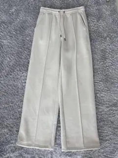 ＧＵジーユー　ヘビーウェイトスウェットプルオンパンツL ナチュラル　オフホワイト