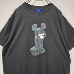 キングダムハーツ　ミッキーマウス　Tシャツ　XL　ビッグサイズ　ブラック　古着