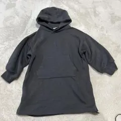 ZARAキッズ　ダークグレー フード付きパーカー